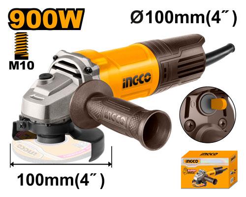 EHA Hardware Store INGCO 100mm Angle Grinder 900 W, 12000 RPM (AG900282) | Power Tools