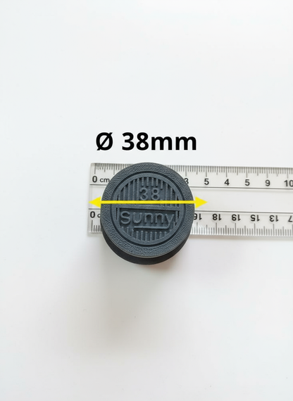 Rubber Caps 38mm Round Set of 4pcs