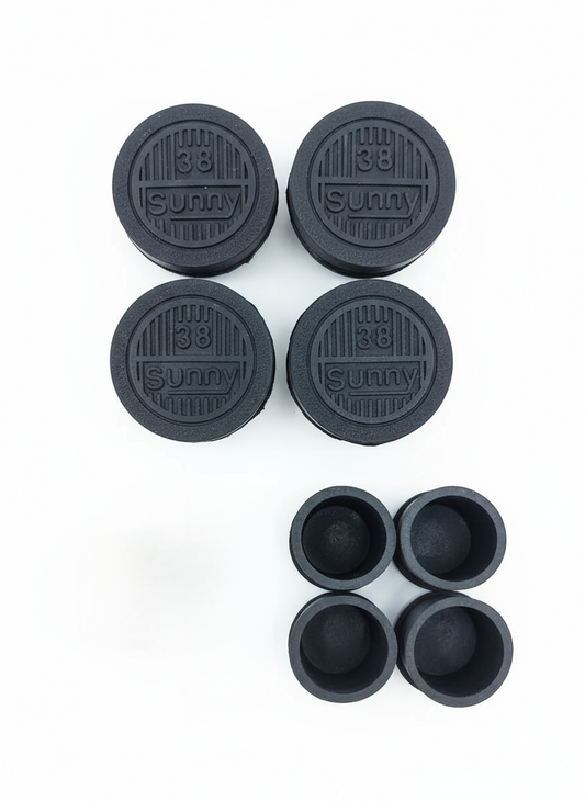Rubber Caps 38mm Round Set of 4pcs